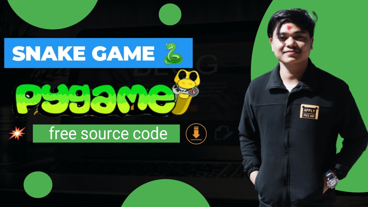 Code a Snake Game with Python and Pygame 🐍 - Tutorial || free source ...