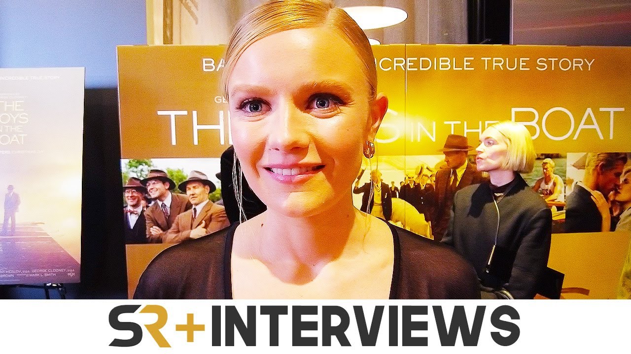 Hadley Robinson Talks The Boys In The Boat On The Red Carpet YouTube