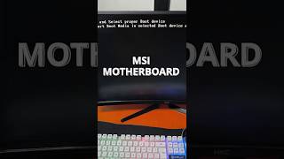 Reboot And Select Proper Boot Device For Msi Motherboard.