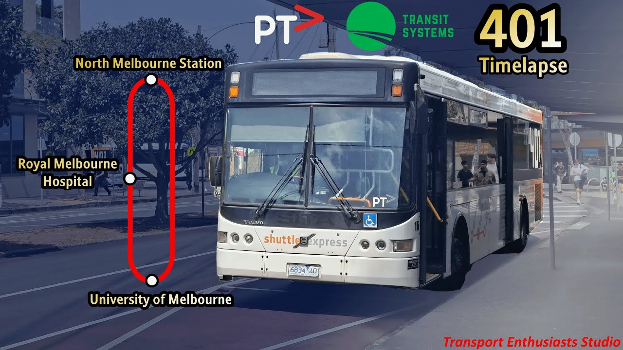 [Connector] Transit Systems Victoria #16@401 Melbourne University Loop Timelapse