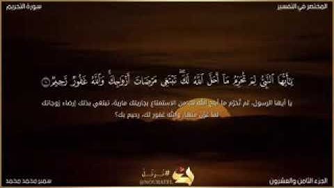 الشيخ سمير محمد محمد عبدالرحمن @سورة التحريم