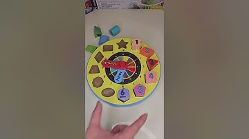 Melissa & Doug Shape Sorting Clock (Wooden Educational Toy)