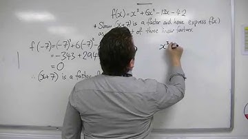 AQA Core 1 5.08 Expressing a Cubic as a Product of Three Linear Factors