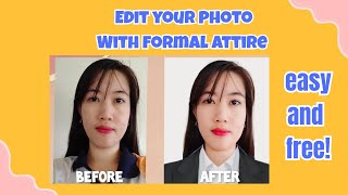 How to edit ID picture with formal attire Fast, Free and easy! screenshot 4