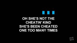 She's Not The Cheatin' Kind in the style of Brooks & Dunn karaoke video singalong with lyrics chords