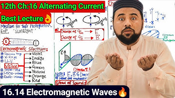 Topic:16.14 Electromagnetic Waves🔥|Part-2 Chapter 16 Alternating Current👌| Sir Usman