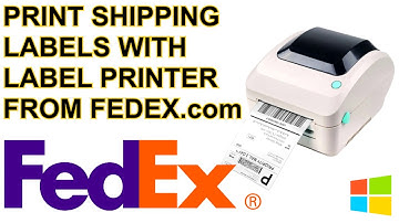 How to Print Shipping Labels from Fedex.com on Windows UPDATED 2019 Setup Tutorial Guide Browser