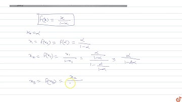 Let  `f(x)=x/(1-x)` and let `alpha` be a real number. If  `x_0=alpha, x_1=f(x_0), x_2 = f(x_1),...