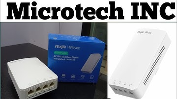 @microtech-inc AC 1300 Dual Band Gigabit Wall plate Access point