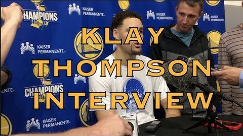 Entire KLAY THOMPSON interview from practice, day before G2