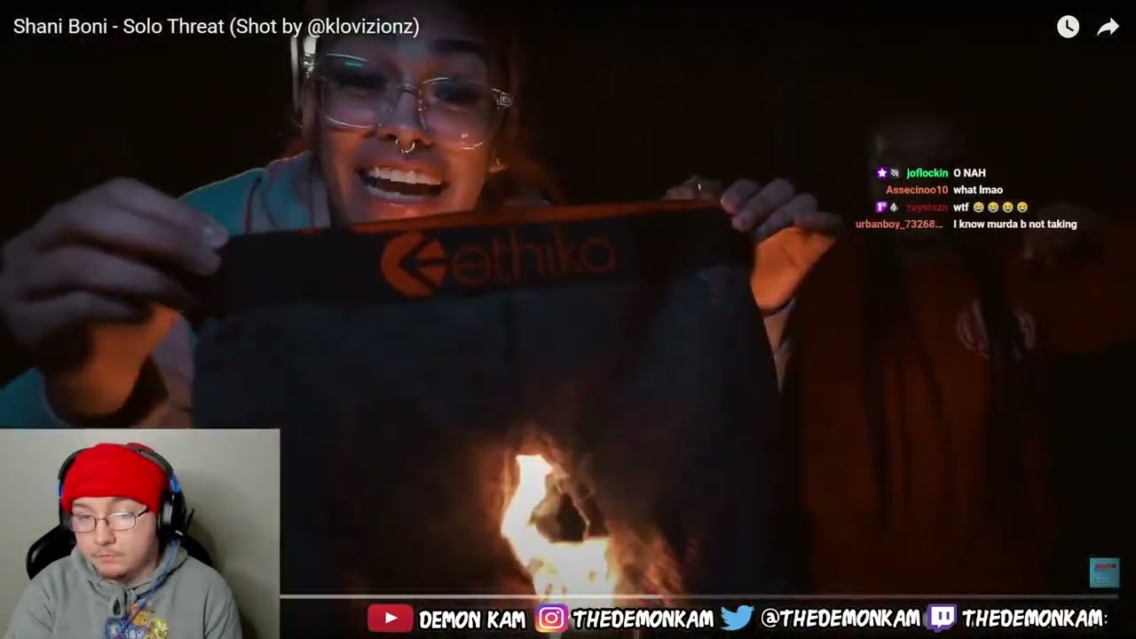 Demon Kam Reacts to Shani Boni - Solo Threat (Shot by @klovizionz)