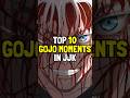 Top 10 GOJO Moments (Jujutsu Kaisen Manga)