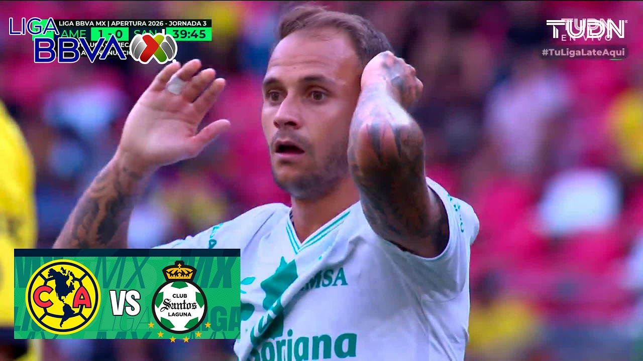 ¡COTA EVITA EL EMPATE! | América 1-0 Santos | Liga MX - Jornada 3 Apertura 2026 | TUDN