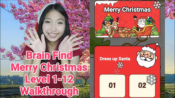Brain find Merry Christmas Level 1-12 Walkthrough