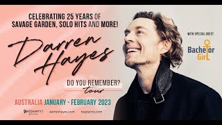 Darren Hayes Do you remember tour 4th Feb 2023 Sidney Myer Music Bowl Melbourne