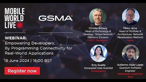 Open Gateway Webinar: Empowering Developers: By Programming Connectivity for Real-World Applications