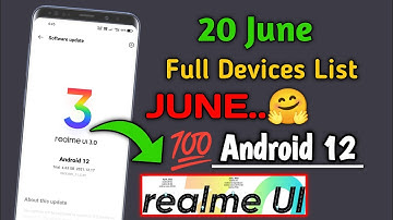 Realme Ui 3.0 official June Update Full Devices List ||Stable and Beta||Android 12 Update 2022⚡⚡⚡