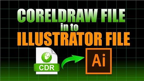 How to convert cdr file in to adobe illustrator file #coreldraw #adobeillustrator