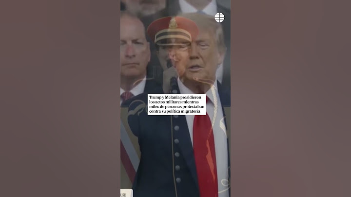 Trump preside el gran desfile militar de EEUU #donaldtrump