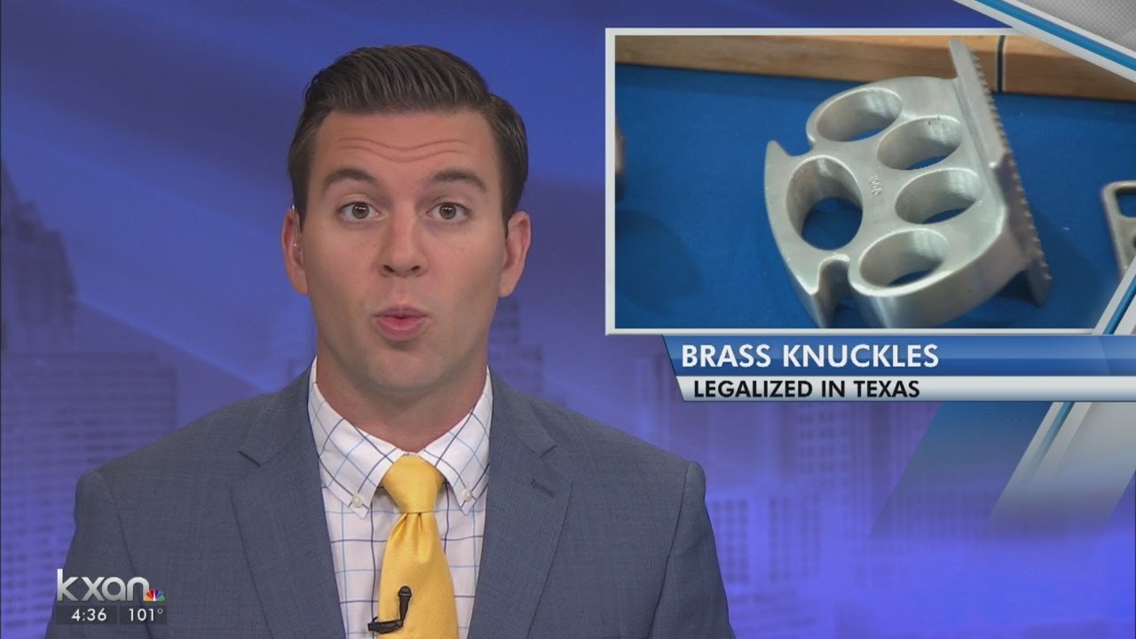 Brass knuckles and other self-defense items will be legal in Texas next week