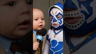 Baby La Parka speaking jive 🤔.          #wwe #luchalibre #wcw #aew