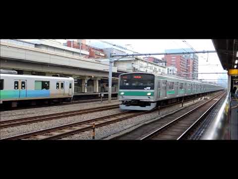 205系埼京線　高田馬場駅通過×5