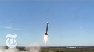 SpaceX Grasshopper Rocket Lands Right Side Up - 2013 | The New York Times
