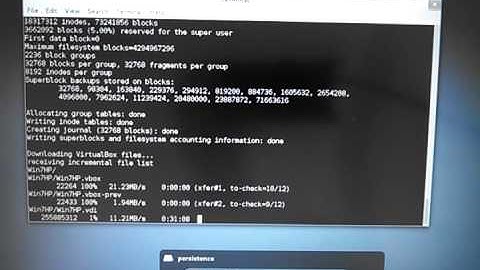 Linux Firmware + Persistence and VirtualBox