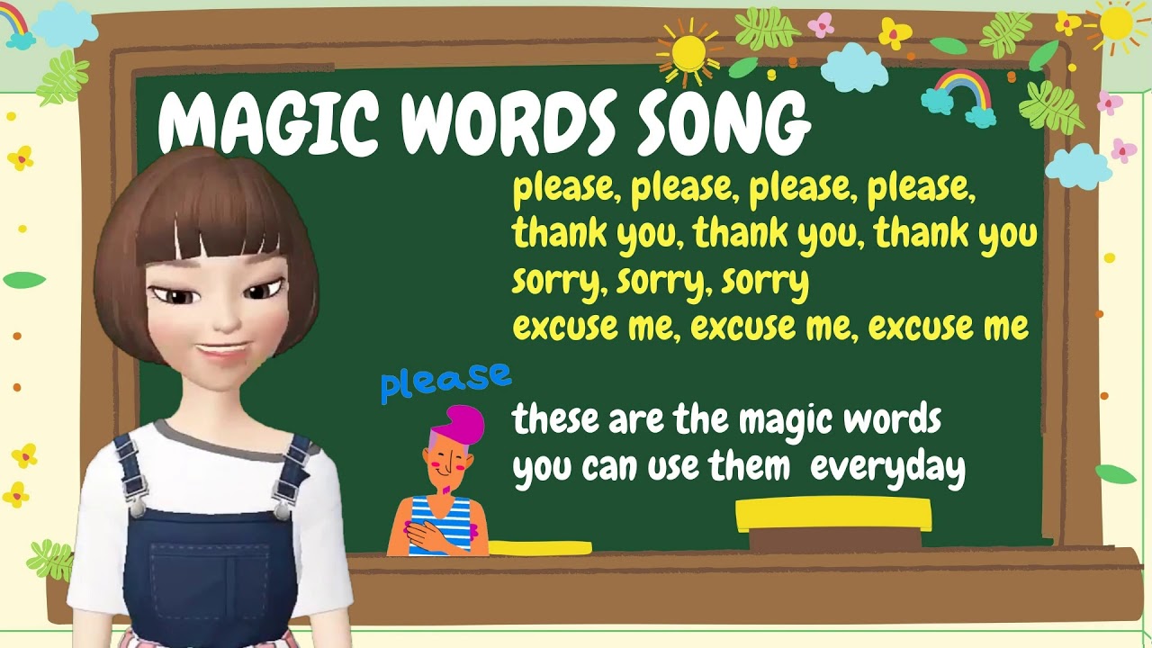 polite words courteous expressions magic words youtube