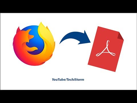 วีดีโอ: ฉันจะแปลงหน้าเว็บเป็น PDF ใน Firefox ได้อย่างไร