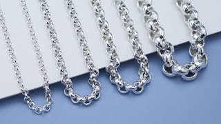 Rolo Chain Silver Necklace - IAmChains Resimi