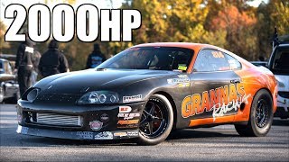2000HP Toyota Supra Breaks RWD Stick Shift Record - "The Road to 6 Seconds"