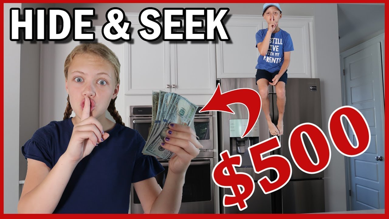 Extreme Hide And Seek In New House Winner Gets 500 Youtube - sis vs bro playing roblox hide and seek