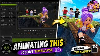 How I Animated the Bridge Challenge in iClone | Roblox Animation Timelapse