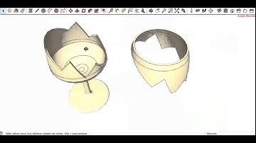 Broken Wine Glass SketchUp Tutorial