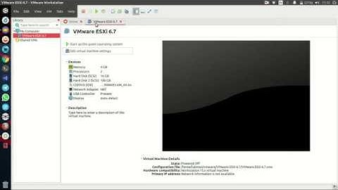 How to Nested Virtualization (Installing) VMware ESXi 6.7u2 on VMware Workstation 15 Pro [Linux]