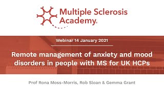 Remote management of anxiety and mood disorders in people with MS for UK HCPs