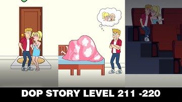DOP Love Story💕| Delete One Part & Games DOP Puzzle | Level 211 to 220 | stage 211 to 220 #game