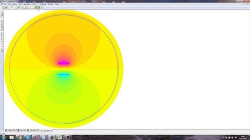 Finite Element (Electrostatics) Analysis of Split Dielectric Parallel Plate Capacitor (in FEMM)