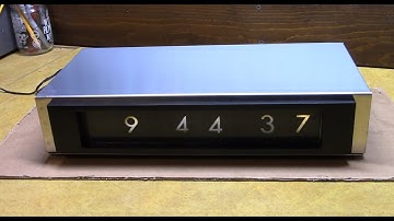 Vintage IEE One Plane Projection Display Digital Clock using the MM5314N