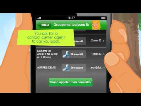 Groupama iPhone app - insurance customer service