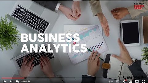 MBA Business Analytics at Chitkara Business School