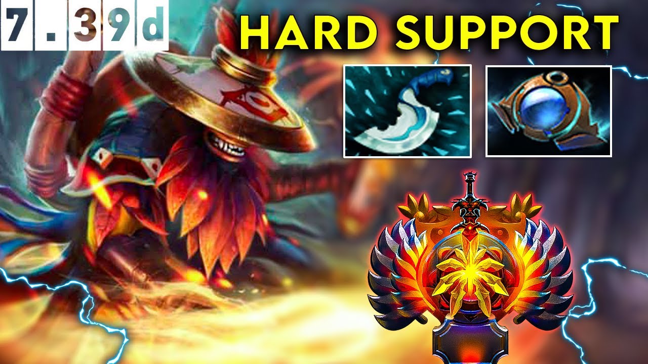 Shadow Shaman Immortal Hard Support - Dota 2 Patch 7.39d Pro Pub Gameplay