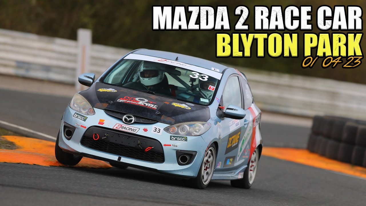 Mazda 2 Sport Race Car Blyton Park Javelin Track Day 01 04 23 (Dry