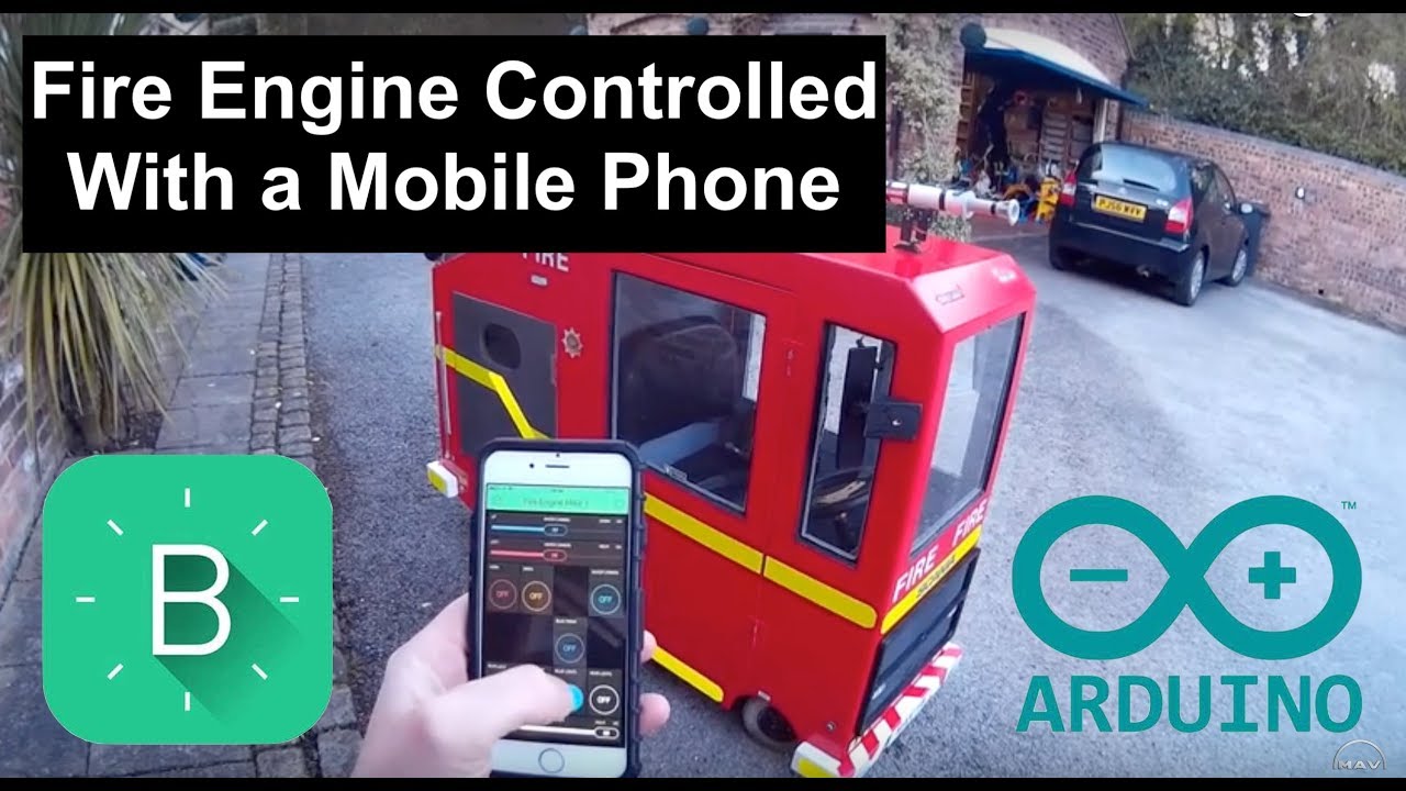 Arduino and Blynk controlled Fire Engine - YouTube