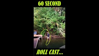 The SECRET to a Good Fly Cast  How to Roll Cast a Fly Rod in Under 60 Seconds #shorts