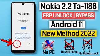 Nokia 2.2 (Ta-1188) Frp Unlock/Bypass Google Account Lock Android 11 New Method 100% Working 2022 screenshot 4