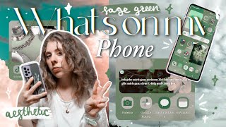 WHAT'S ON MY PHONE 2022 (deutsch) 💚🌛 | neues Handy, Sage Green rules