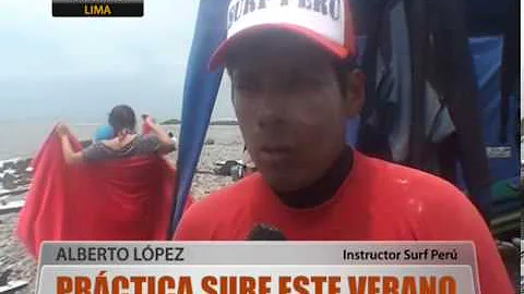 Práctica surf este verano