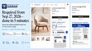 EU-Gewährleistungslabel ab 27.09. Pflicht — so baust du es in Shopify ein (kostenlos)